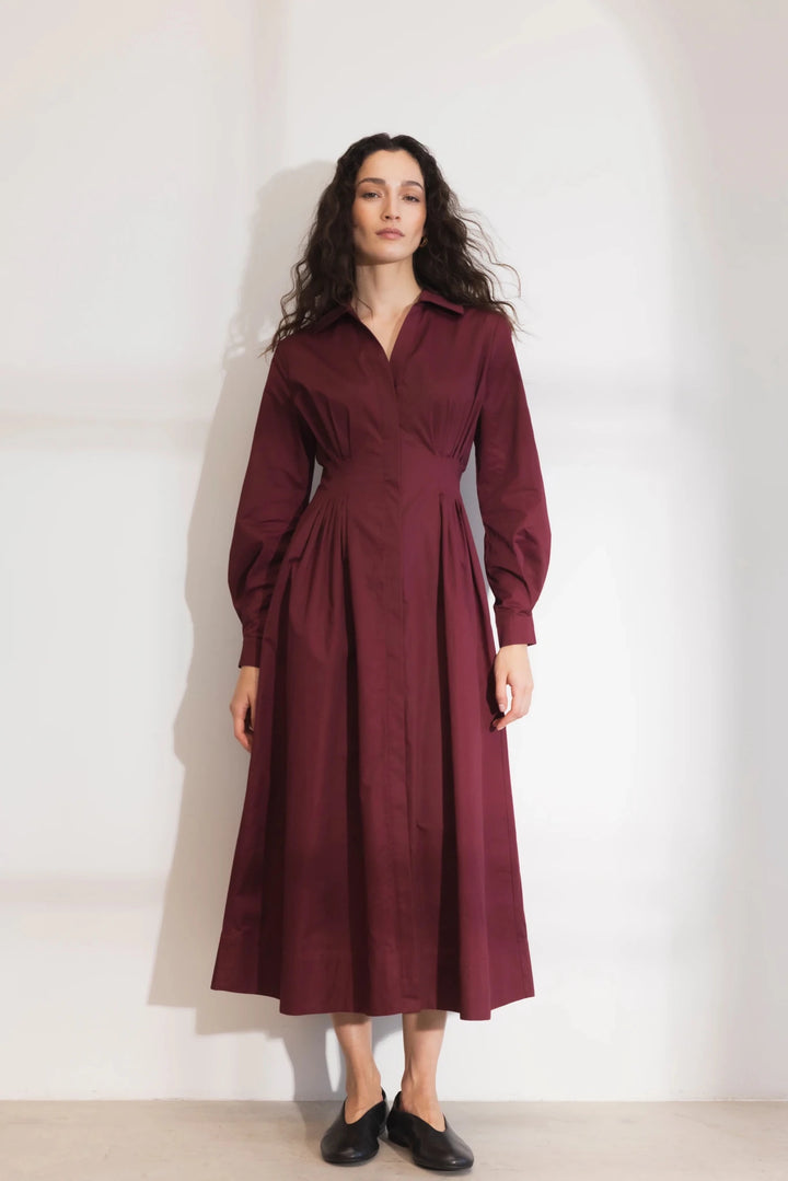 Noelle Dress Dark Red | Kjoler | Smuk
