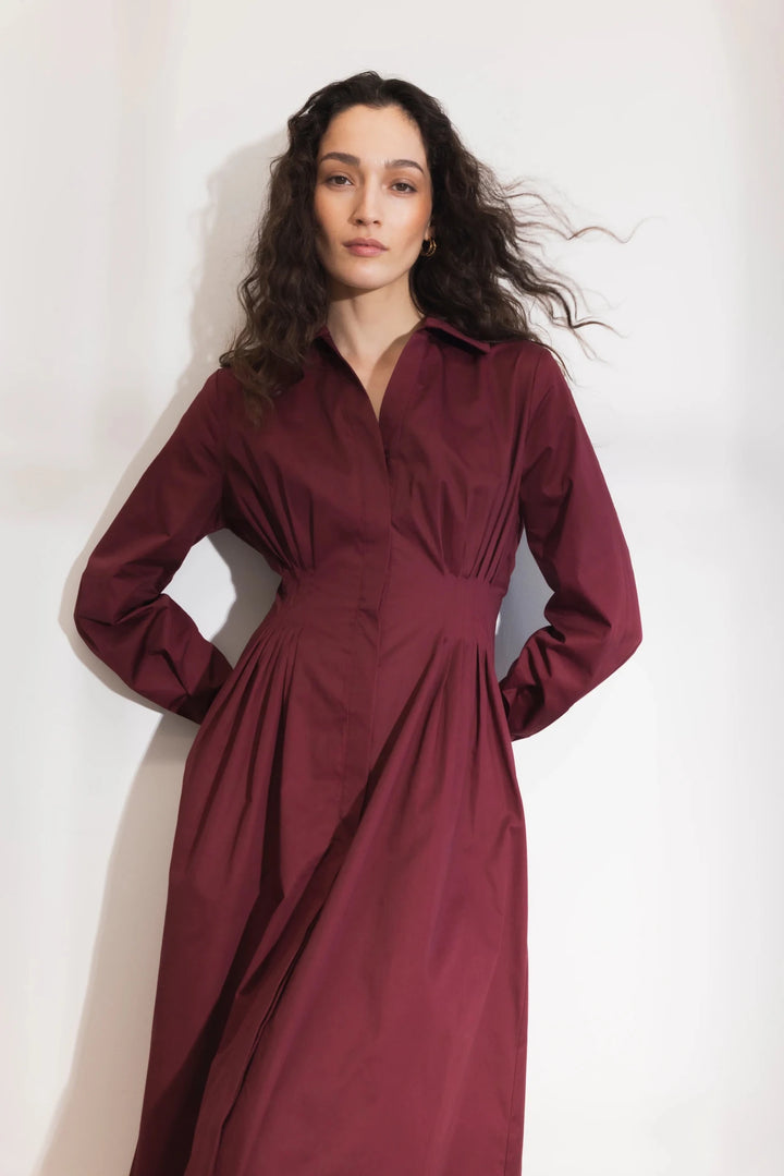 Noelle Dress Dark Red | Kjoler | Smuk