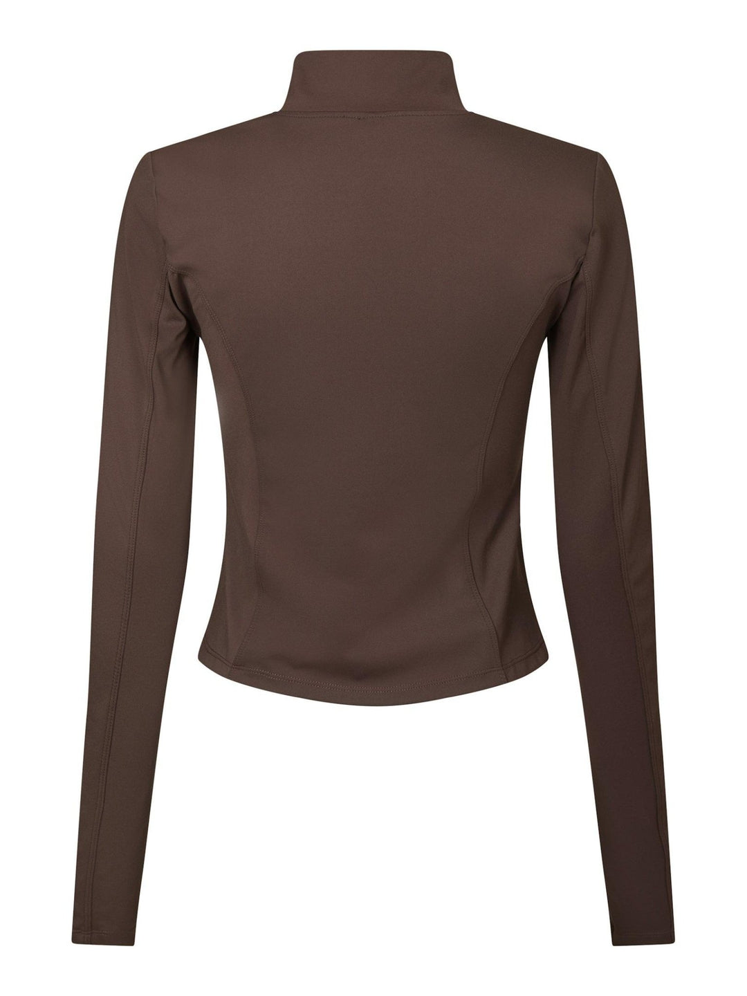 Nolana Zip Blouse Chocolate Brown | Skjorter og bluser | Smuk