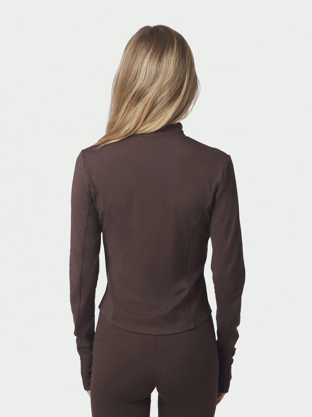 Nolana Zip Blouse Chocolate Brown | Skjorter og bluser | Smuk