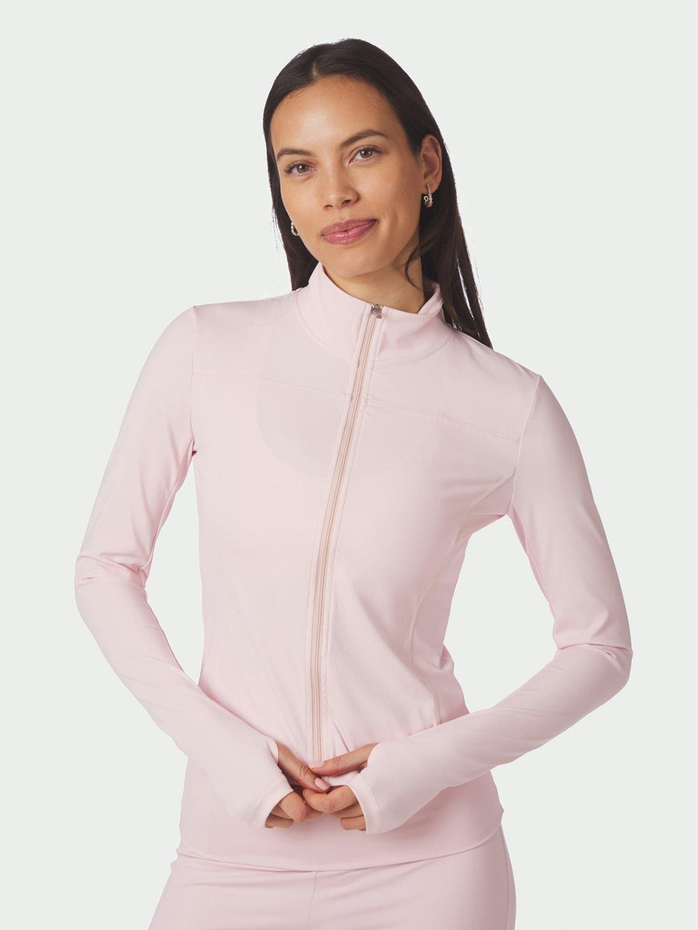 Nolana Zip Blouse Light Pink | Genser | Smuk
