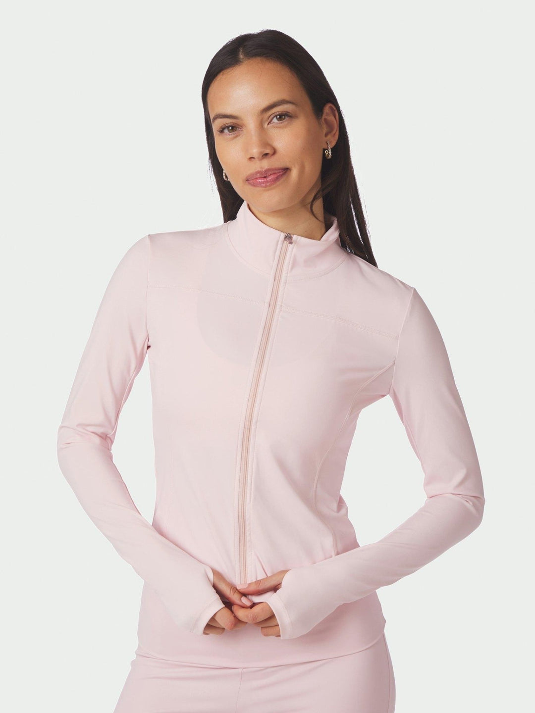 Nolana Zip Blouse Light Pink | Genser | Smuk