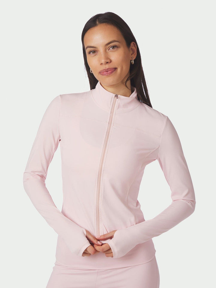 Nolana Zip Blouse Light Pink | Genser | Smuk