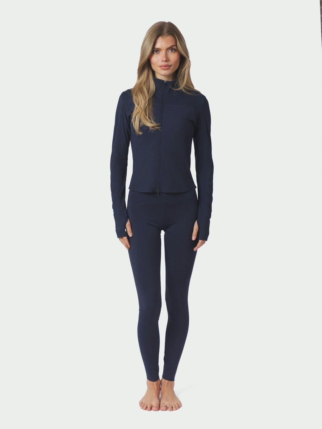 Nolana Zip Blouse Navy | Skjorter og bluser | Smuk