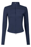 Nolana Zip Blouse Navy