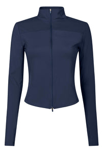 Nolana Zip Blouse Navy