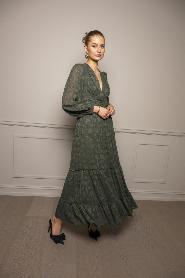 Noor Maxi Dress Luxe Green | Kjoler | Smuk - Dameklær på nett