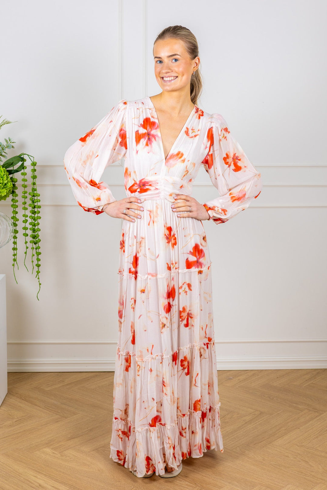 Noor Maxi Dress Rose Bloom | Kjoler | Smuk