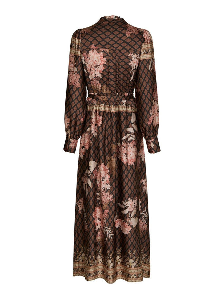 Nova Botanical Border Dress Black | Kjoler | Smuk