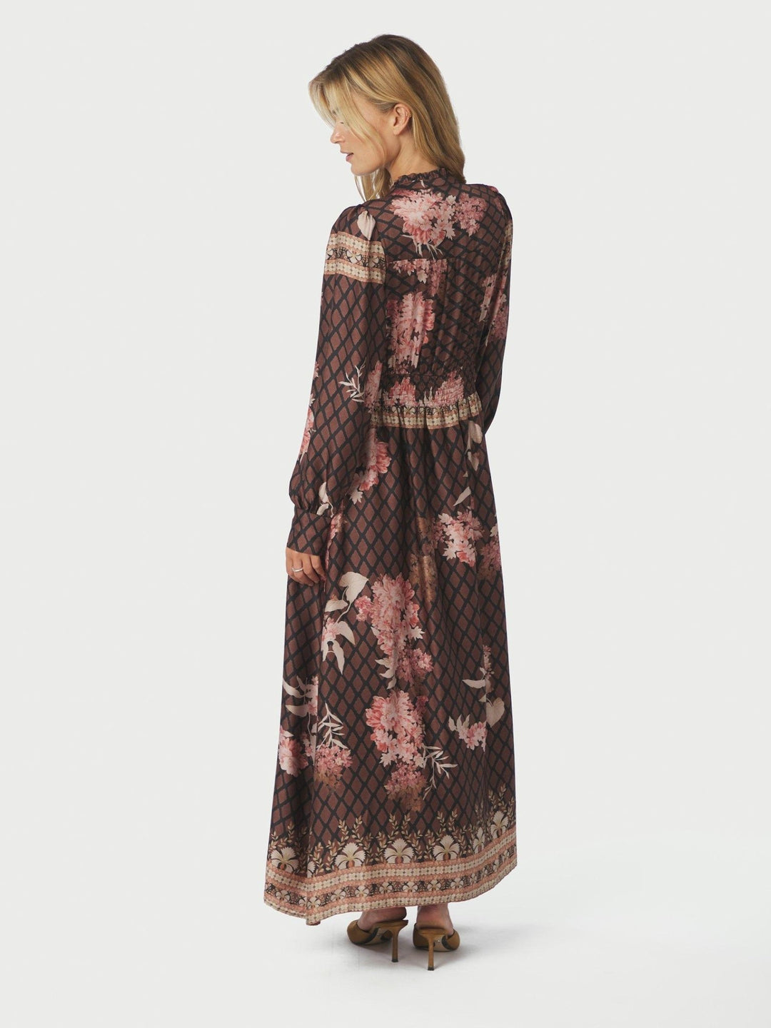 Nova Botanical Border Dress Black | Kjoler | Smuk