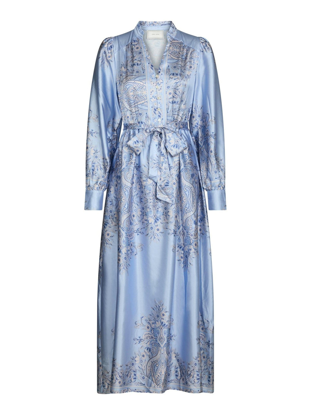 Nova Paisley Border Dress Light Blue | Kjoler | Smuk - Dameklær på nett