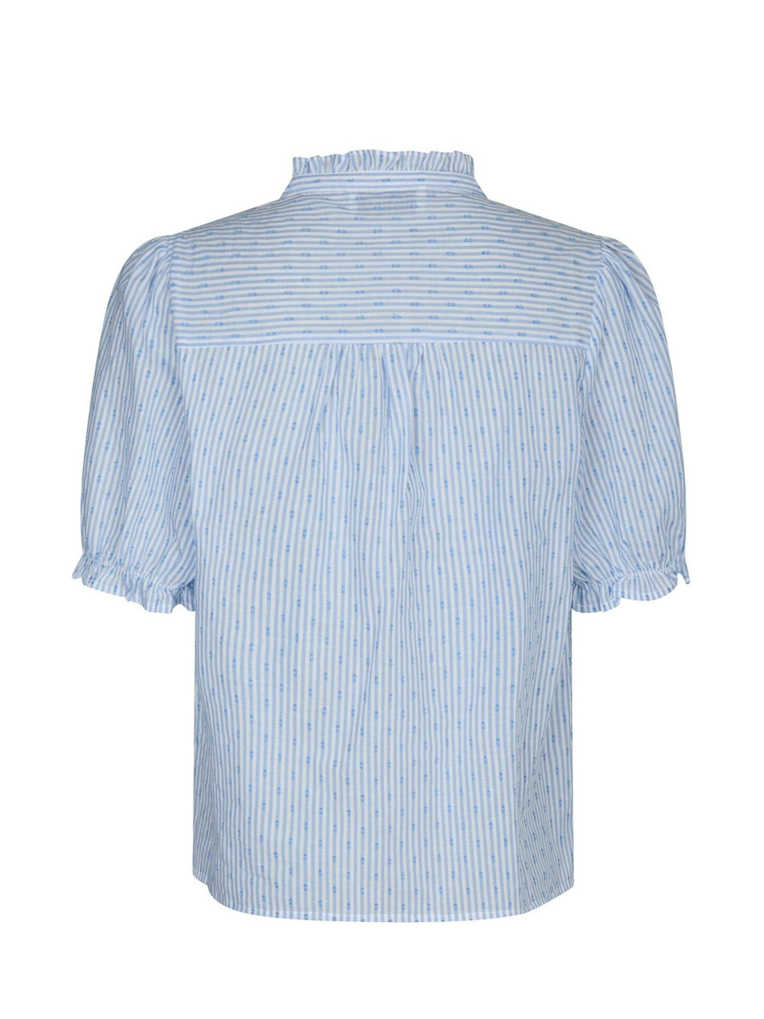 Odesa Dot Stripe Blouse Light Blue | Skjorter og bluser | Smuk - Dameklær på nett