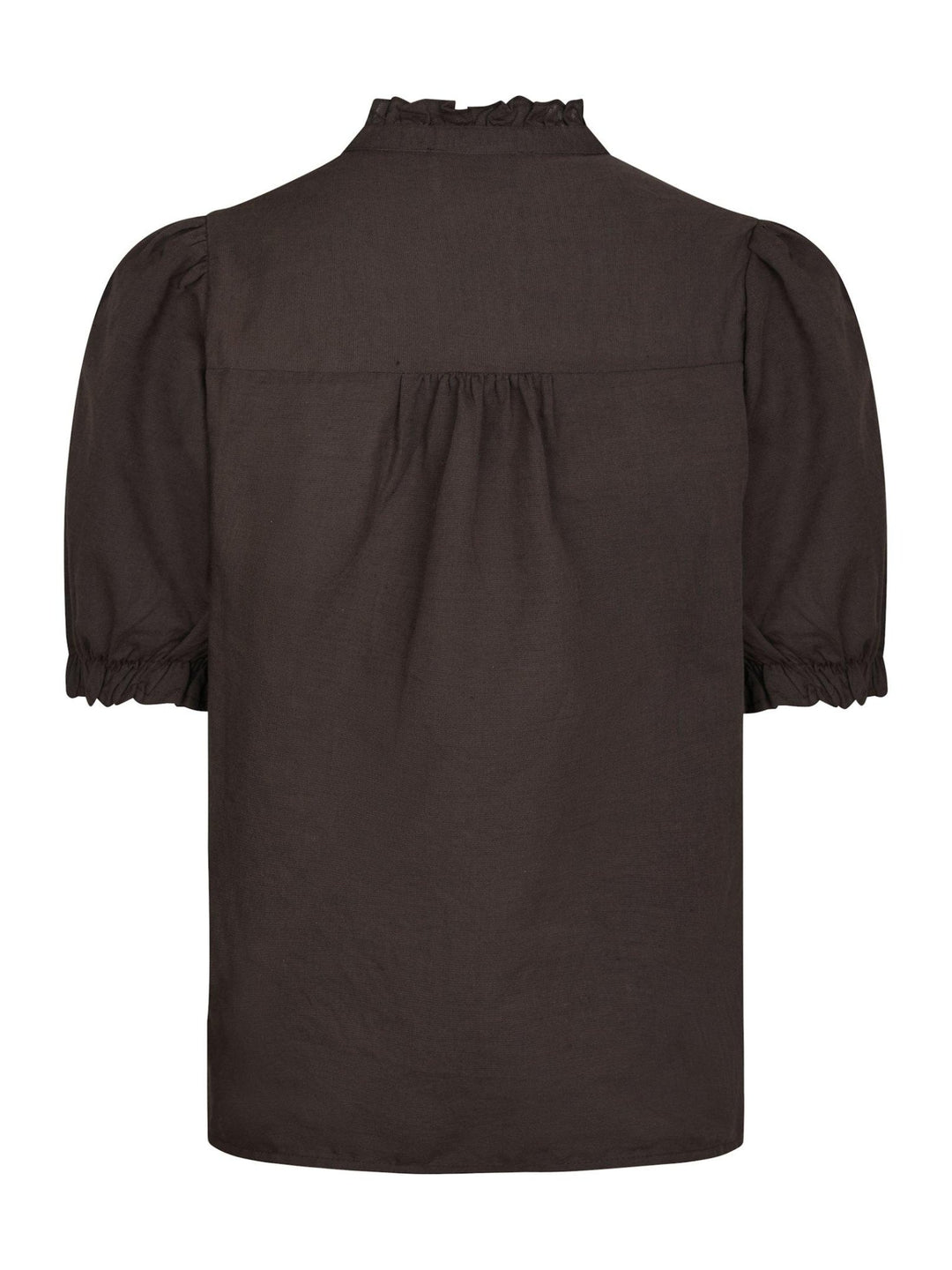 Odesa Linen Blouse Dark Brown | Skjorter og bluser | Smuk