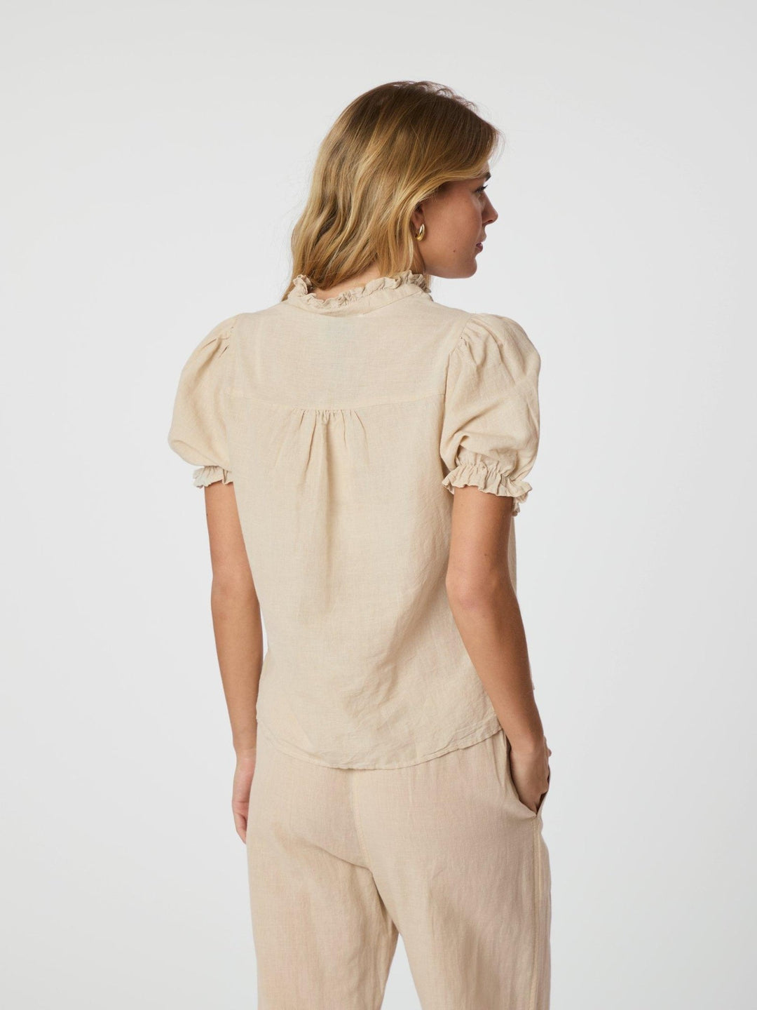 Odesa Linen Blouse Sand