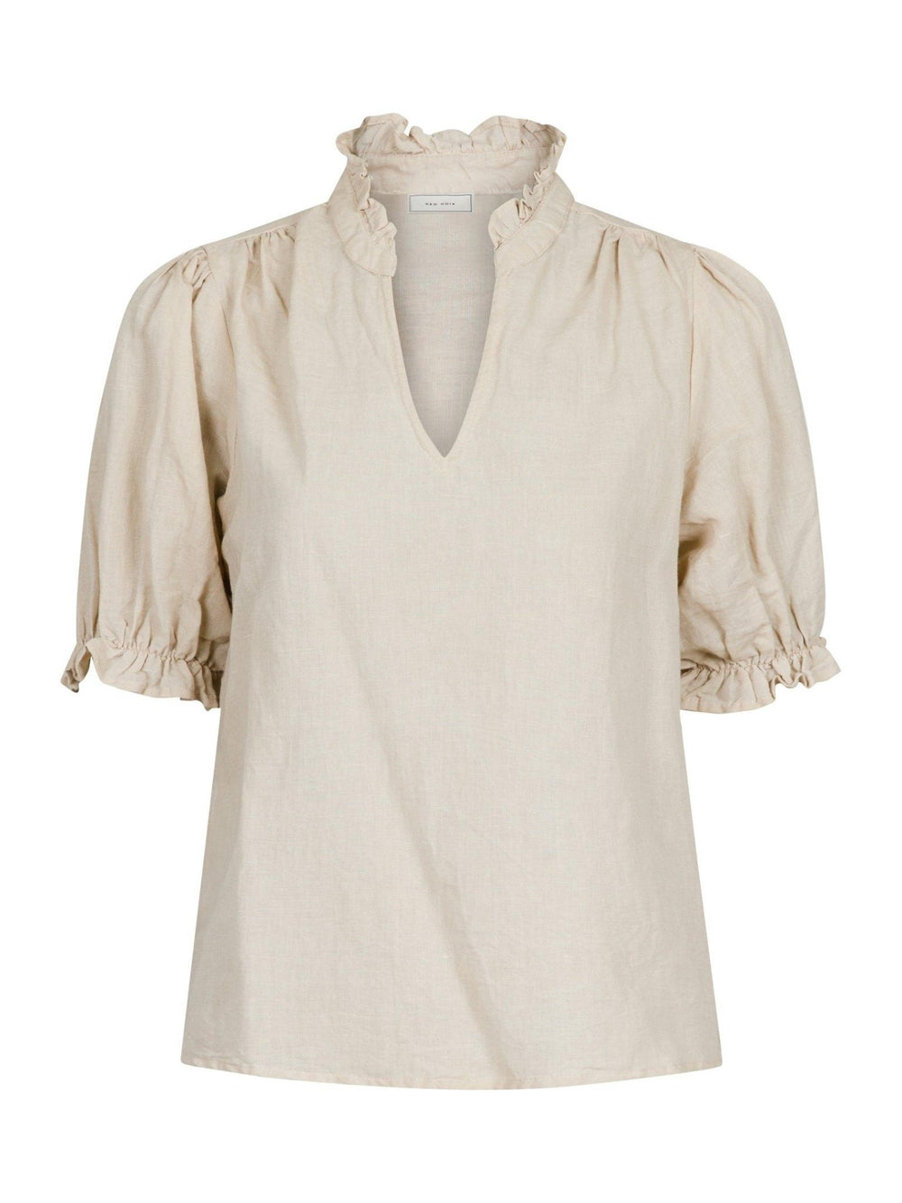 Odesa Linen Blouse Sand | Skjorter og bluser | Smuk - Dameklær på nett