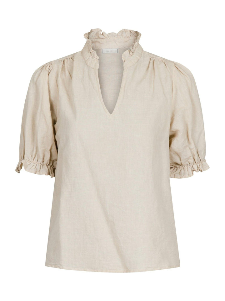 Odesa Linen Blouse Sand