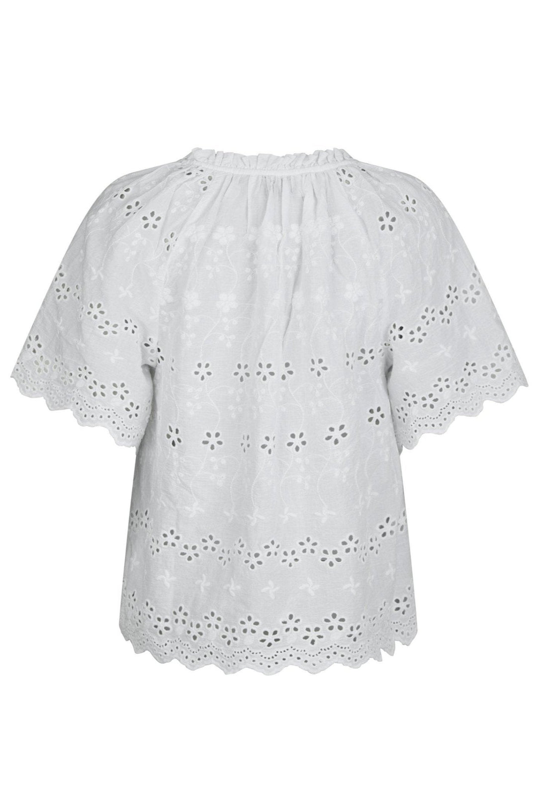 Odet Embroidery Blouse White | Skjorter og bluser | Smuk - Dameklær på nett