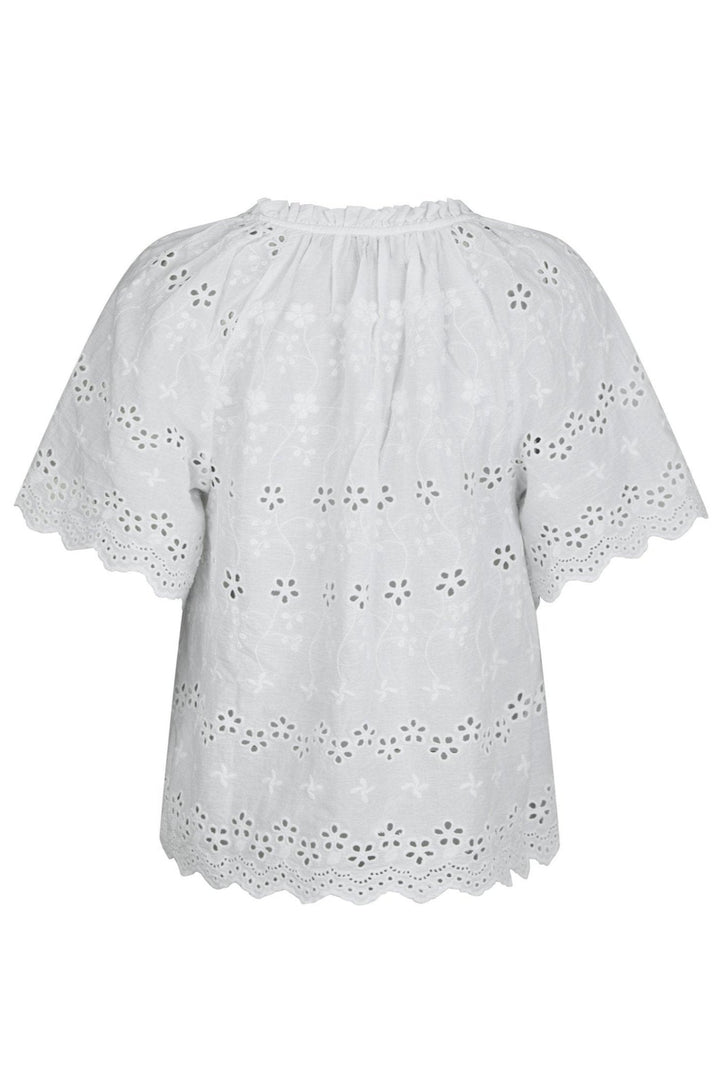 Odet Embroidery Blouse White | Skjorter og bluser | Smuk - Dameklær på nett