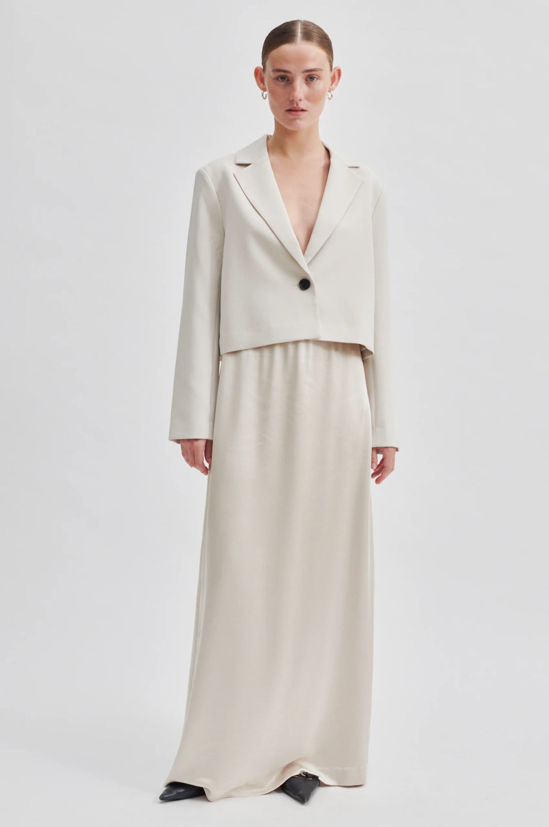 Odile Maxi Skirt Pumice Stone | Skjørt | Smuk - Dameklær på nett