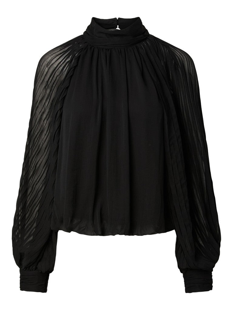 Olera Ls Top Black | Topper | Smuk