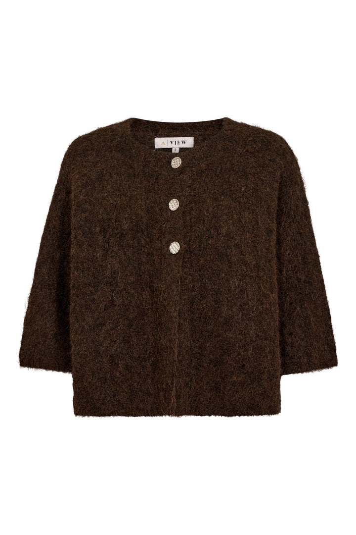 Olivia Knit Cardigan Dark Brown | Genser | Smuk