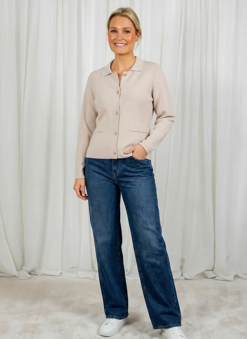 Onassis Cardigan Sand | Genser | Smuk