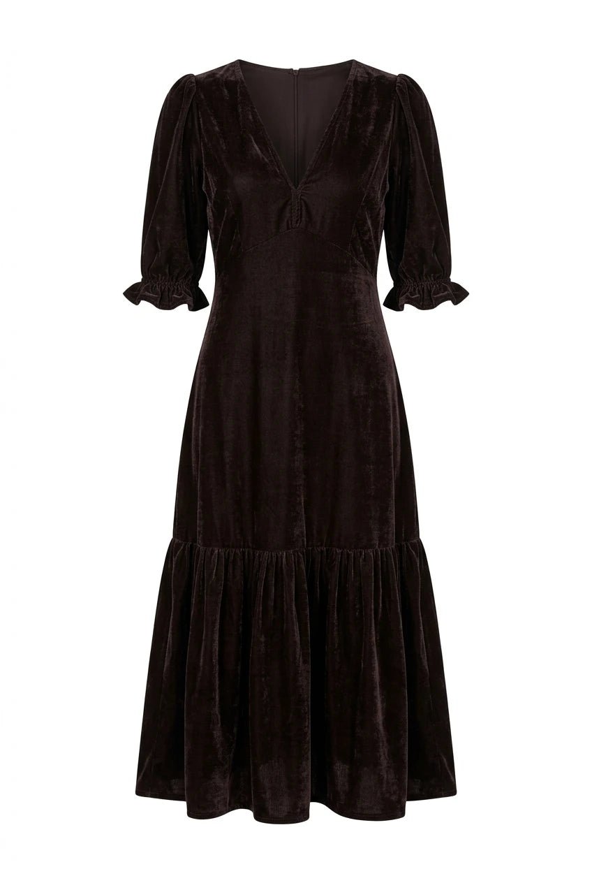 Ophelia Dress Velvet Toffee | Kjoler | Smuk