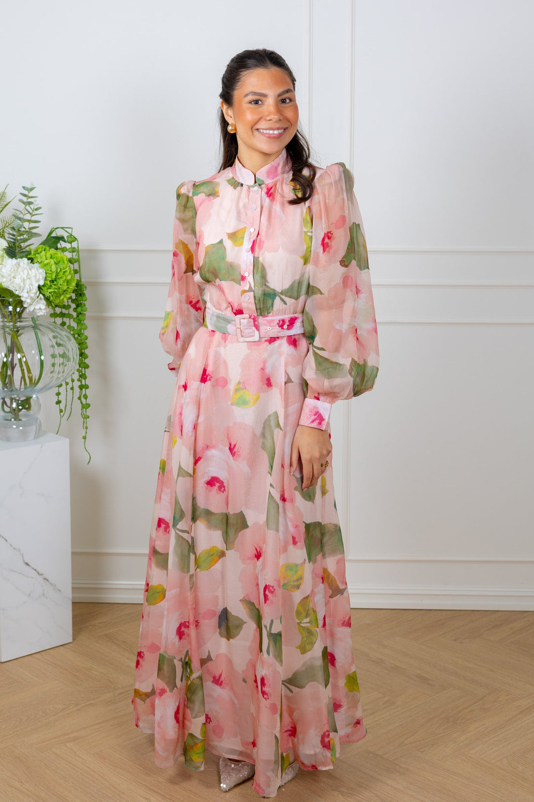 Organza Belt Dress Rosette | Kjoler | Smuk