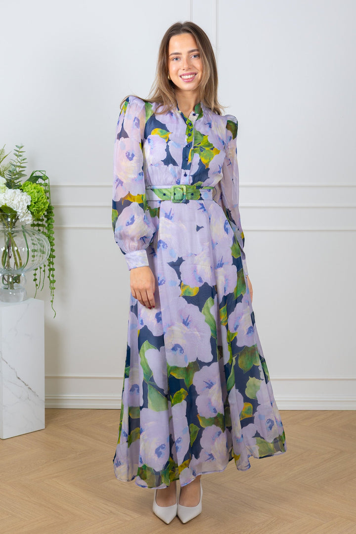 Organza Belt Dress Viola | Kjoler | Smuk