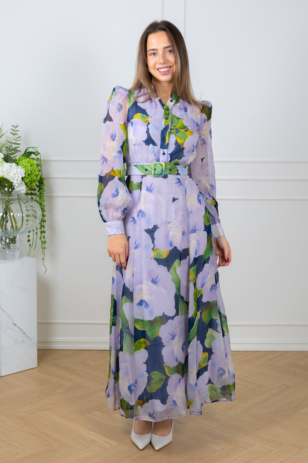 Organza Belt Dress Viola | Kjoler | Smuk