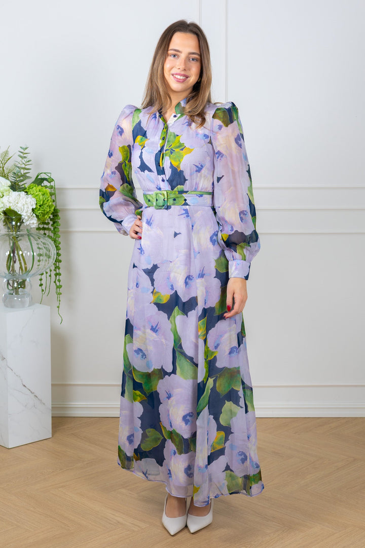 Organza Belt Dress Viola | Kjoler | Smuk