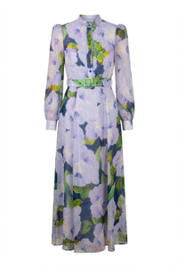 Organza Belt Dress Viola