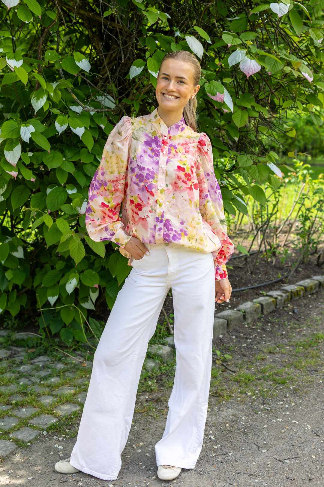 Organza Blouse Blush Dream | Skjorter og bluser | Smuk