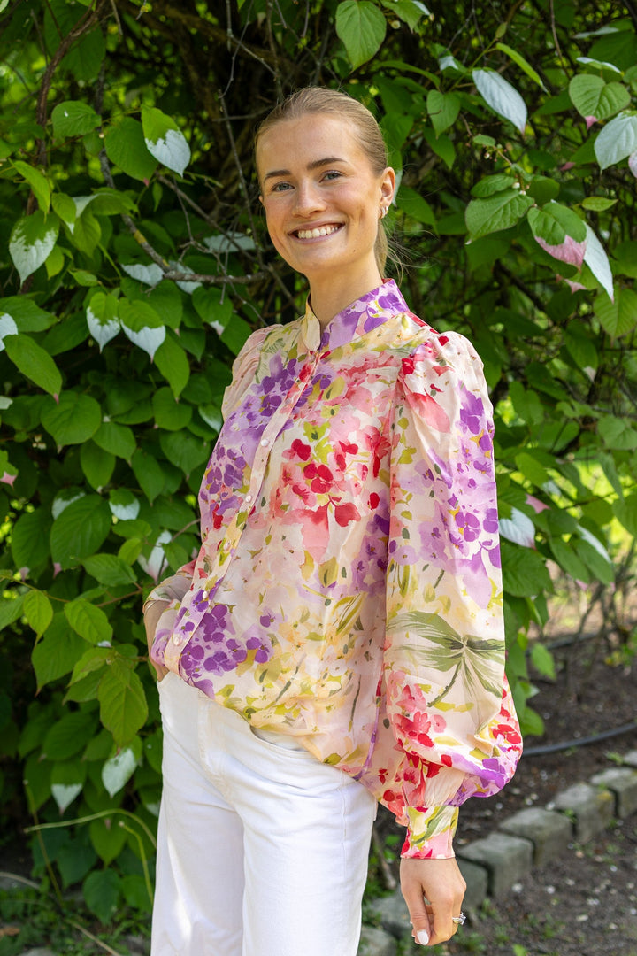 Organza Blouse Blush Dream | Skjorter og bluser | Smuk