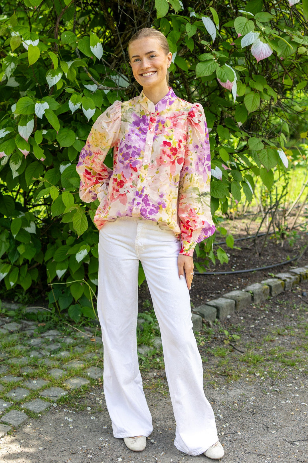 Organza Blouse Blush Dream | Skjorter og bluser | Smuk