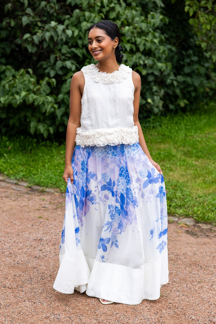 Organza Frilly Top Vintage White | Skjorter og bluser | Smuk - Dameklær på nett
