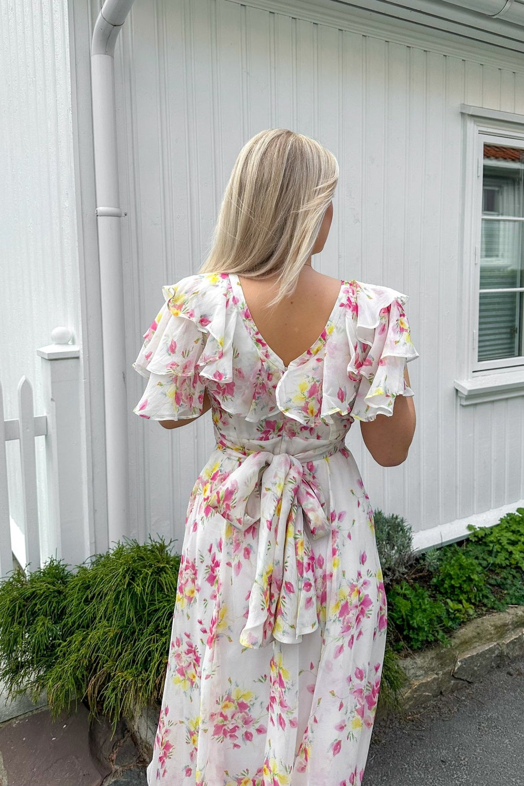bytimo organza maxi dress Organza Smocking Dress