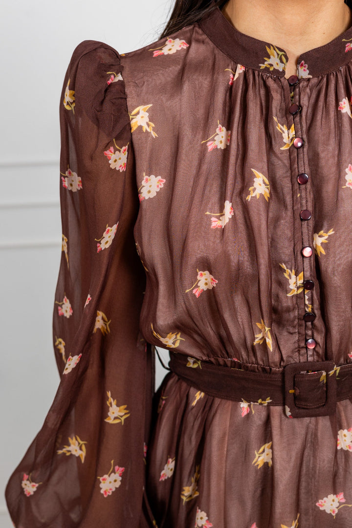 Organza Mini Dress Midnight Field | Kjoler | Smuk - Dameklær på nett