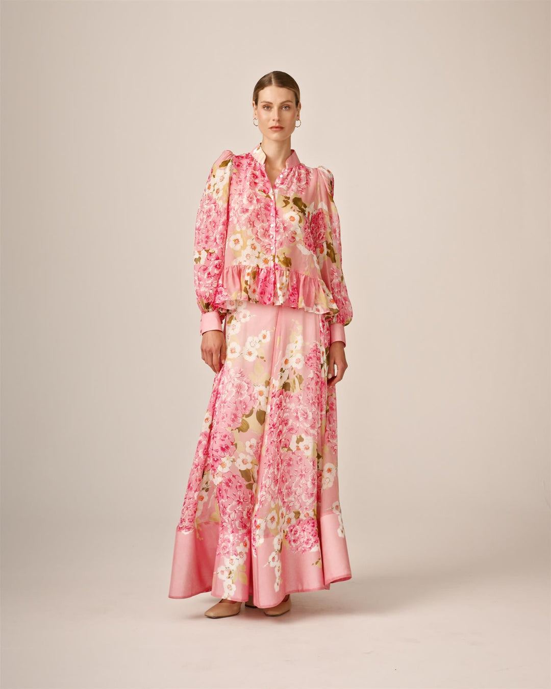 Organza Shirt Cherry Blossom | Skjorter og bluser | Smuk - Dameklær på nett