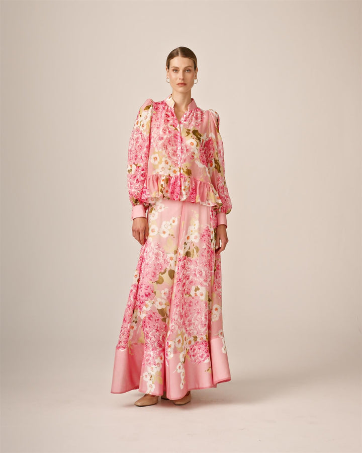 Organza Shirt Cherry Blossom | Skjorter og bluser | Smuk - Dameklær på nett