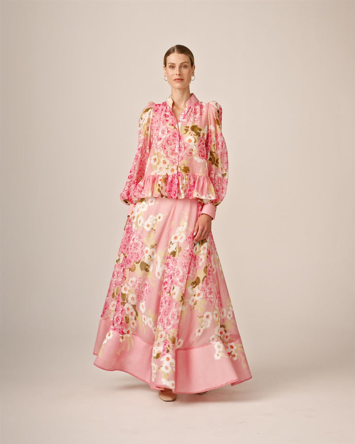Organza Shirt Cherry Blossom | Skjorter og bluser | Smuk - Dameklær på nett
