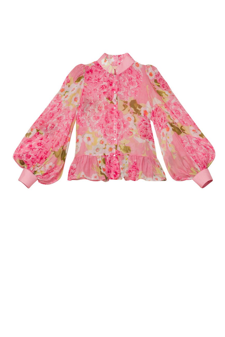 Organza Shirt Cherry Blossom | Skjorter og bluser | Smuk - Dameklær på nett