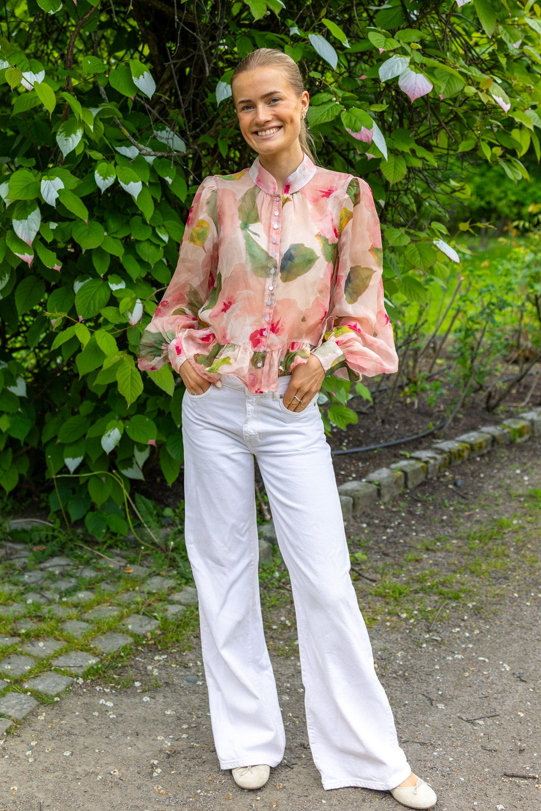 Organza Shirt Rosette | Skjorter og bluser | Smuk