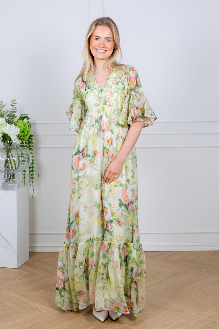 Organza Smocking Dress Watercolour Dreams | Kjoler | Smuk