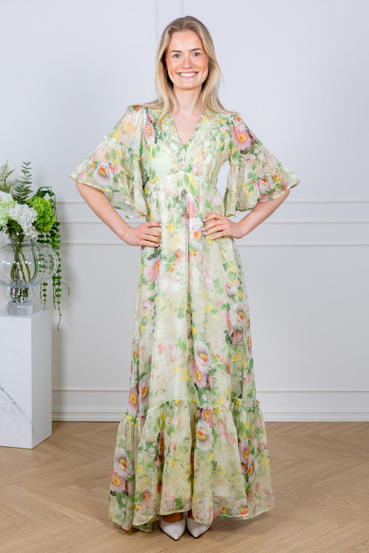 Organza Smocking Dress Watercolour Dreams | Kjoler | Smuk