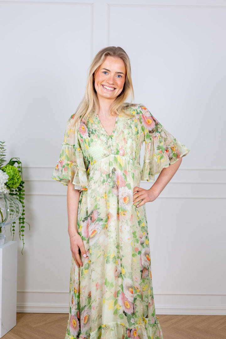 Organza Smocking Dress Watercolour Dreams | Kjoler | Smuk