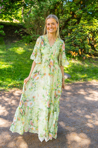 Organza Smocking Dress Watercolour Dreams