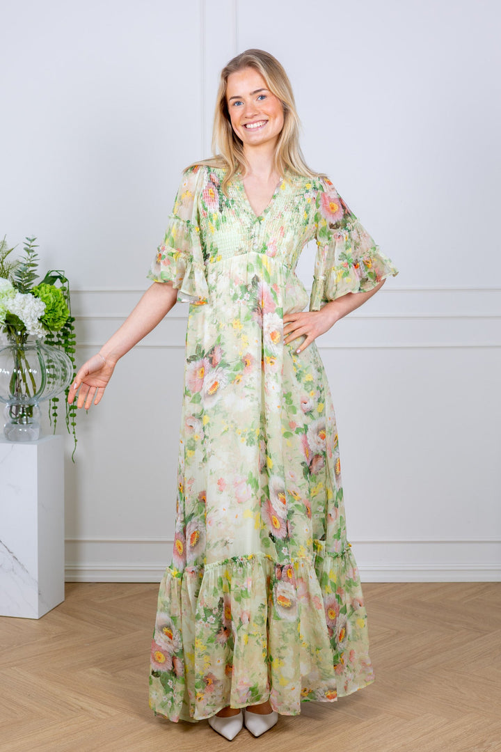 Organza Smocking Dress Watercolour Dreams | Kjoler | Smuk