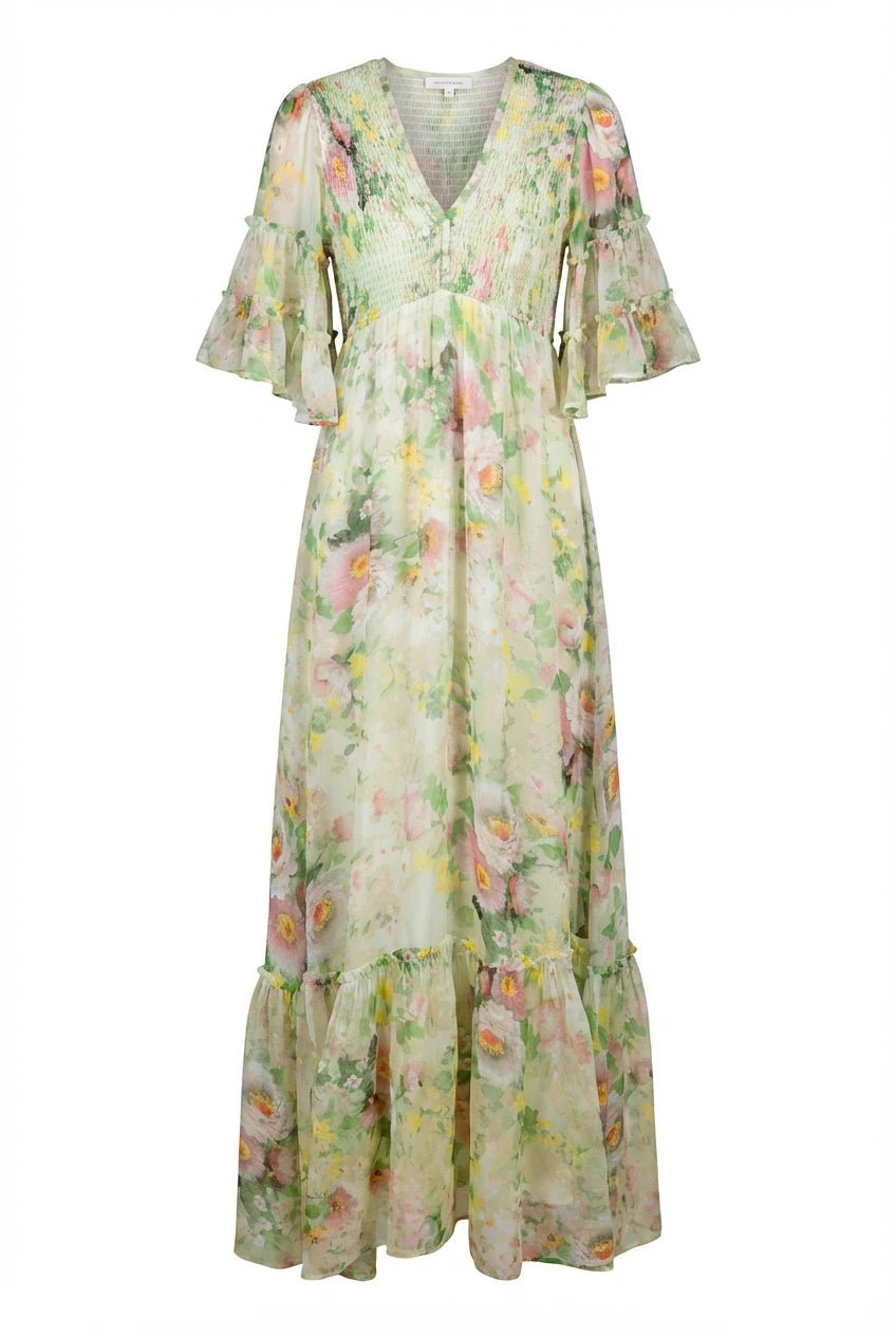 Organza Smocking Dress Watercolour Dreams | Kjoler | Smuk