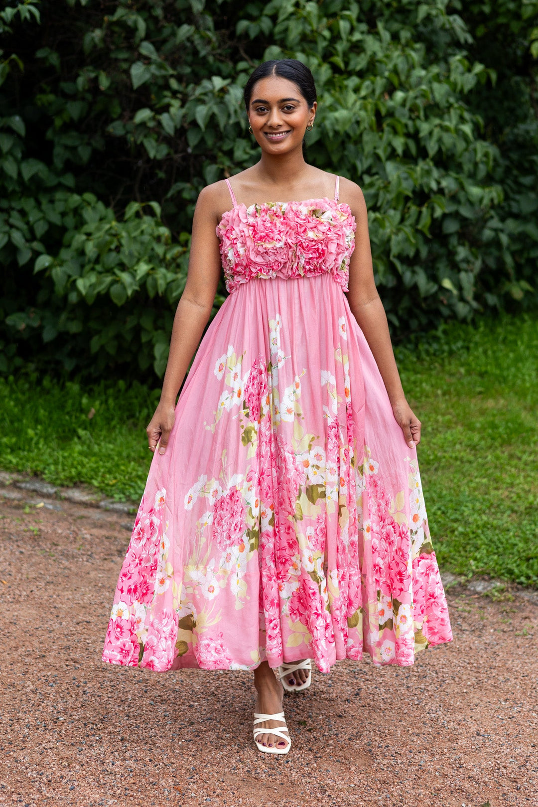 Organza Strap Dress Cherry Blossom | Kjoler | Smuk - Dameklær på nett